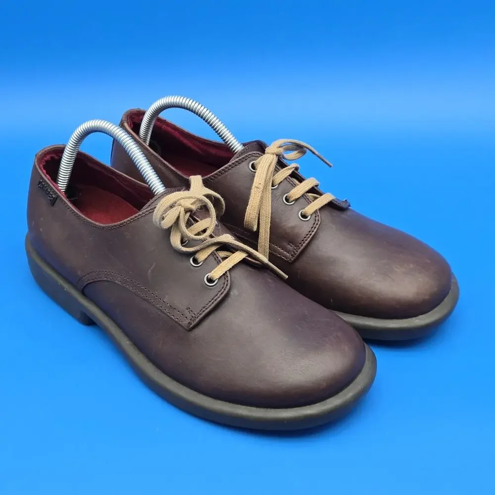 Camper Burgundy Leather Lace Up Oxford Derby Shoes Men’s 9.5 EU 43